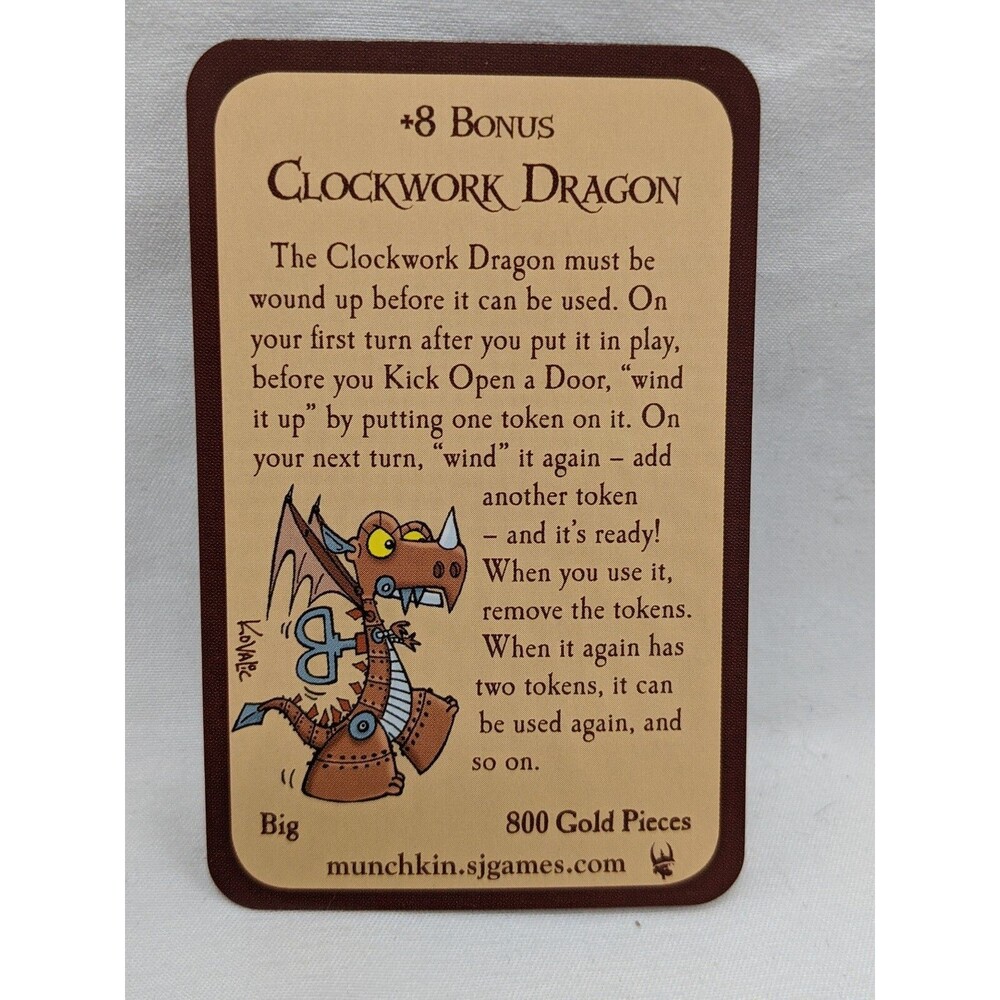 Munchkin Clockwork Dragon Promo Card